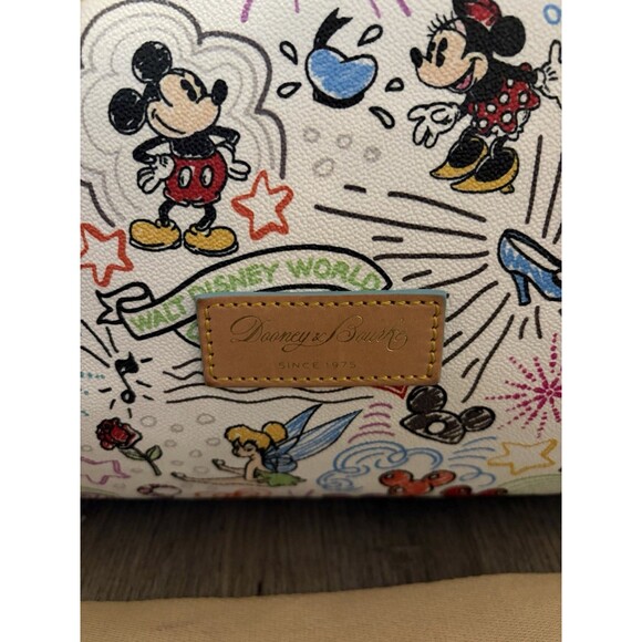 Authentic Disney Parks Dooney & Bourke Sketch Weekender Tote Duffle Bag Luggage - Picture 2 of 11